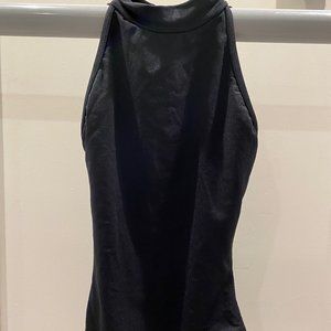 Mariia Sabina Black Leotard